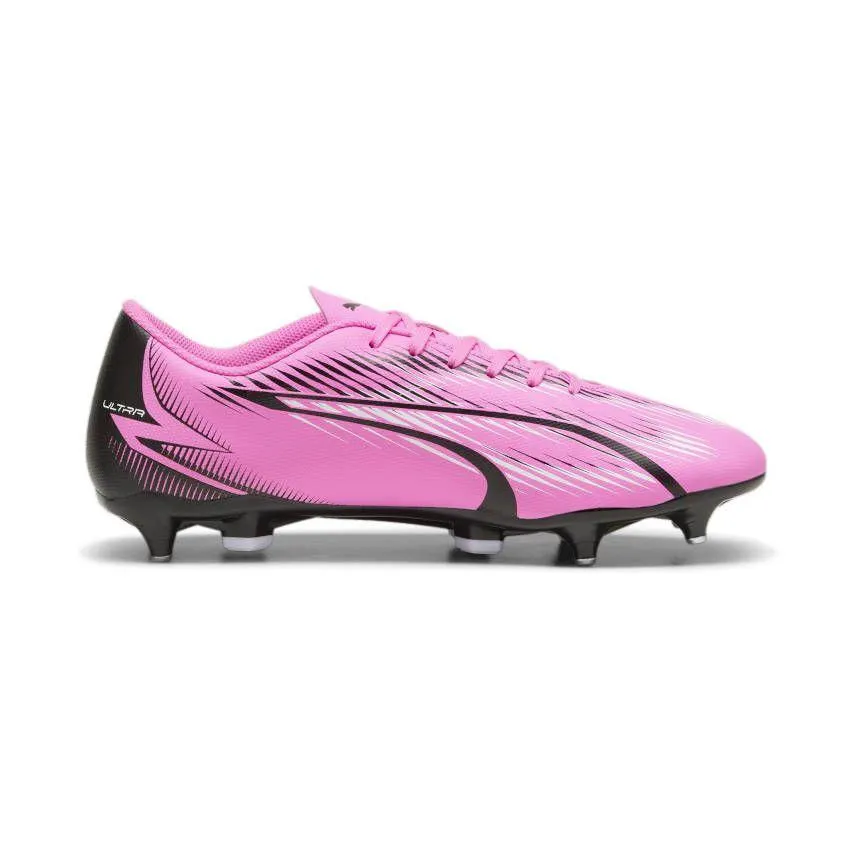 Chaussures Rugby Ultra Play SG Crampons Hybrides Terrain Sec Rose - Puma