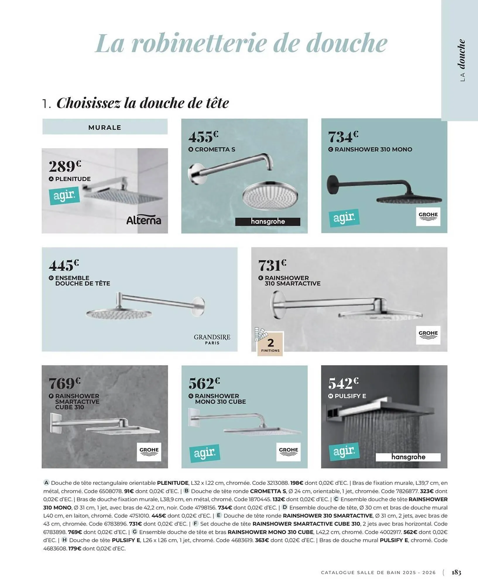 Catalogue Cedeo du 3 juin au 31 décembre 2025 - Catalogue page 183