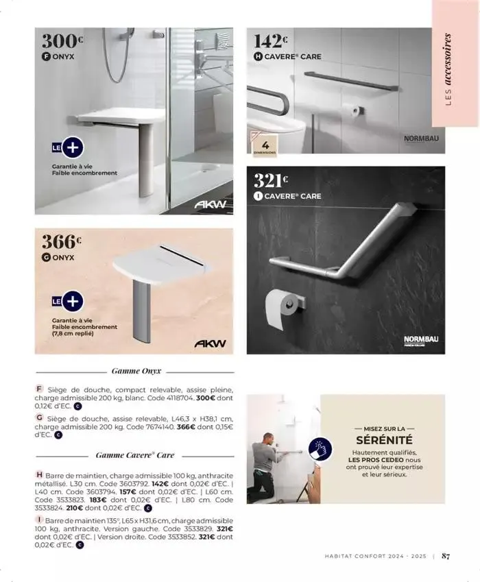 Cedeo Habitat confort du 1 octobre au 31 mai 2025 - Catalogue page 93