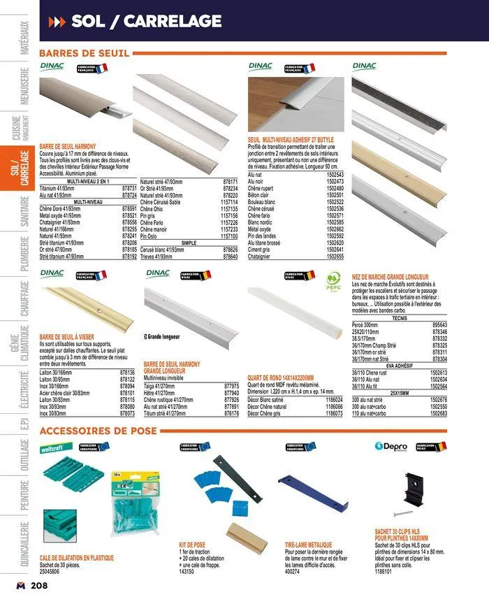 Guide produits 2024 du 15 mars au 31 décembre 2024 - Catalogue page 208