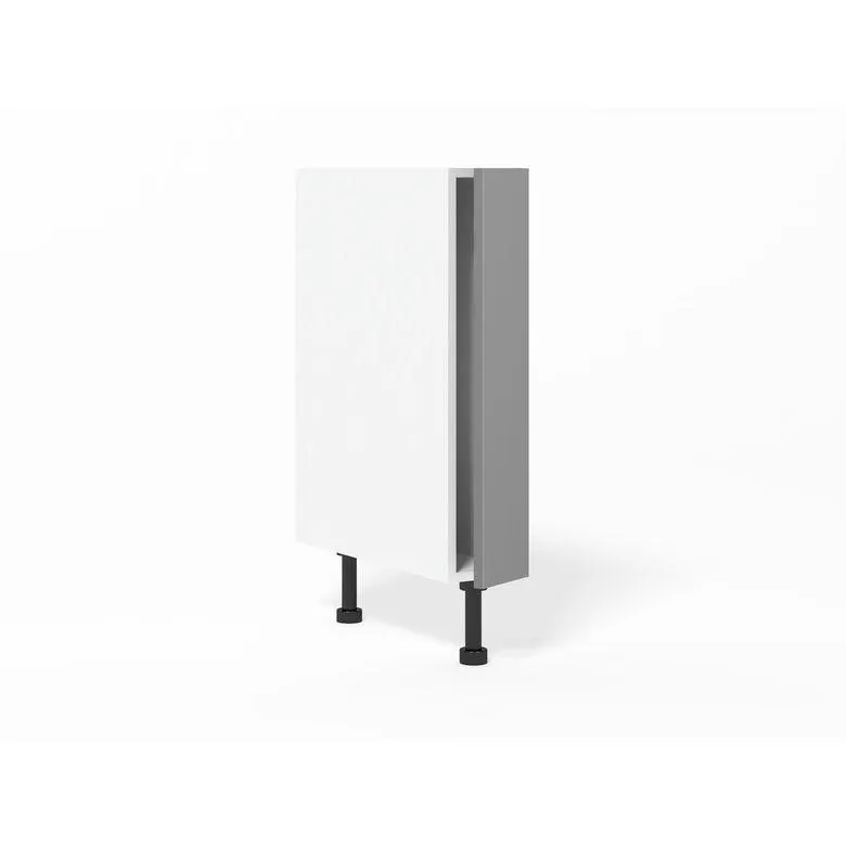 Meuble bas de rangement 1 porte largeur 15 cm