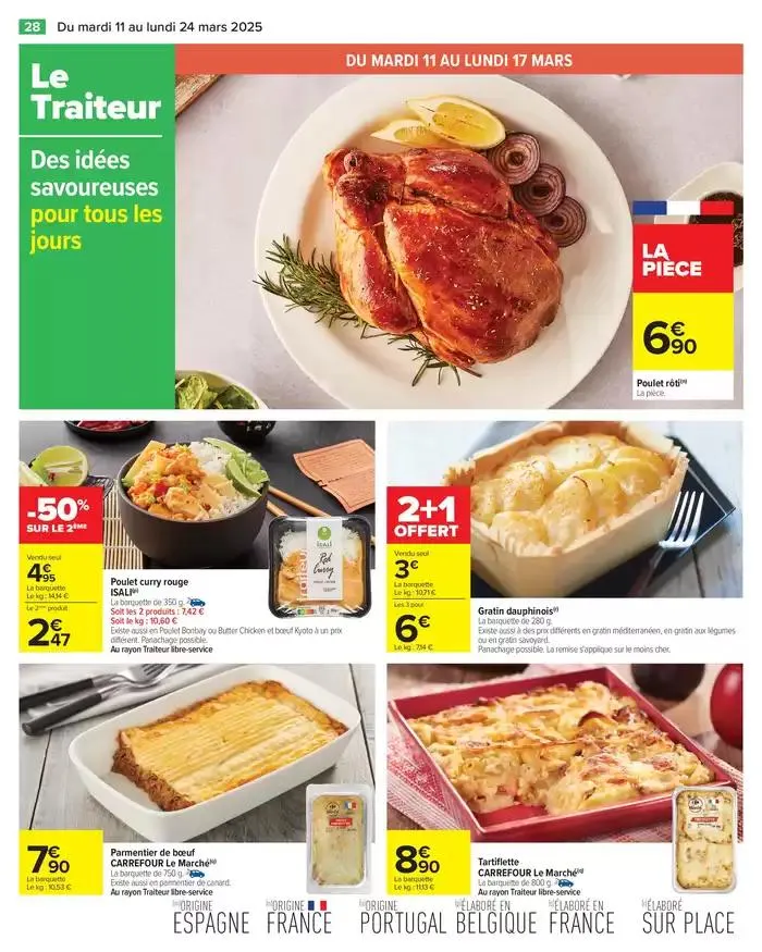 LES JOURS MEILLEURS AVEC LES PRODUITS CARREFOUR du 11 mars au 24 mars 2025 - Catalogue page 30