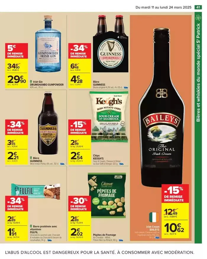 LES JOURS MEILLEURS AVEC LES PRODUITS CARREFOUR du 11 mars au 24 mars 2025 - Catalogue page 43