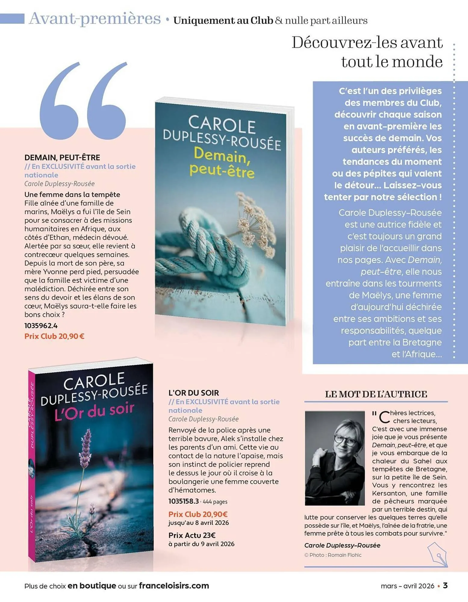 Catalogue France Loisirs du 2 mars au 30 avril 2026 - Catalogue page 3