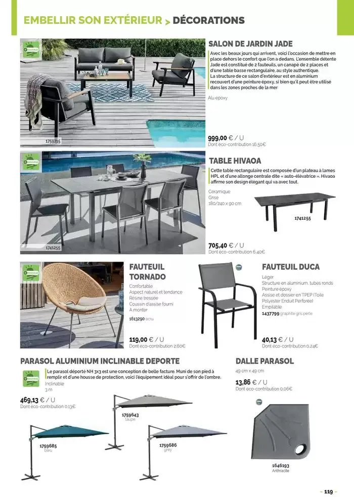 Aménagements Extérieurs 2025 du 30 avril au 31 décembre 2025 - Catalogue page 119
