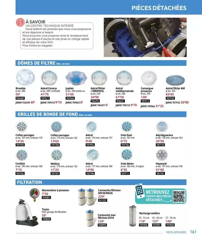 Les plaisir de l'eau Piscine,Spa,Arrosage du 10 mars au 31 décembre 2025 - Catalogue page 161