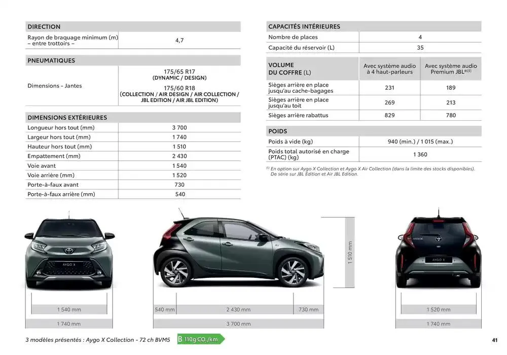 Toyota Aygo X du 13 février au 13 février 2026 - Catalogue page 41