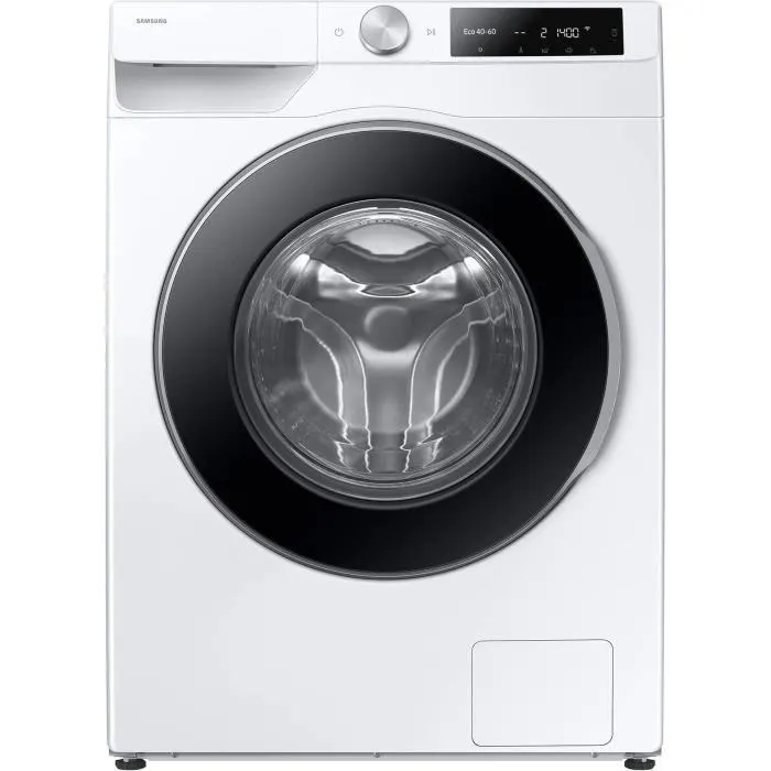 Lave-linge hublot SAMSUNG AI ecobubble™ WW11DG6B25LE - 11 kg - Digital Inverter - L60cm - 1400 trs/min - Classe A-10% - Blanc