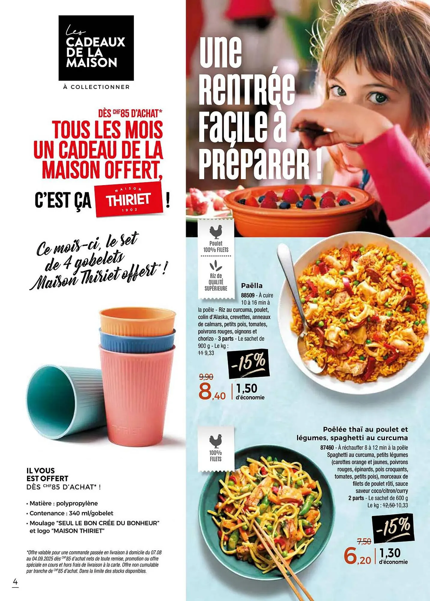 Catalogue Thiriet du 7 août au 4 septembre 2025 - Catalogue page 4