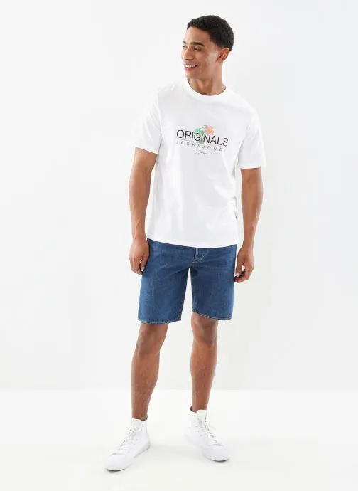 T-shirt - JORCASEY TEE SS CREW NECK - Blanc