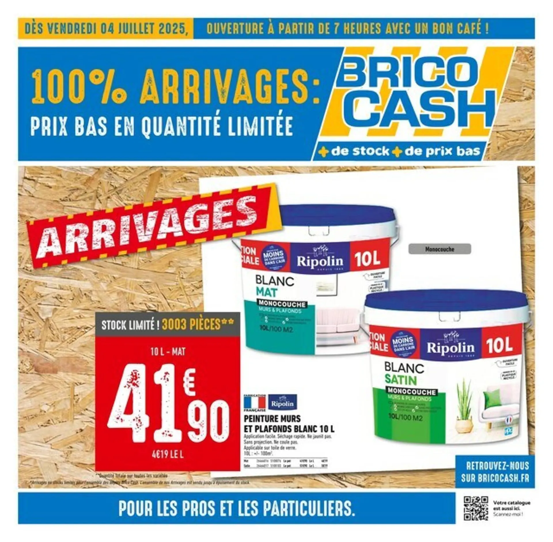Catalogue Brico Cash du 4 juillet au 17 juillet 2025 - Catalogue page 1