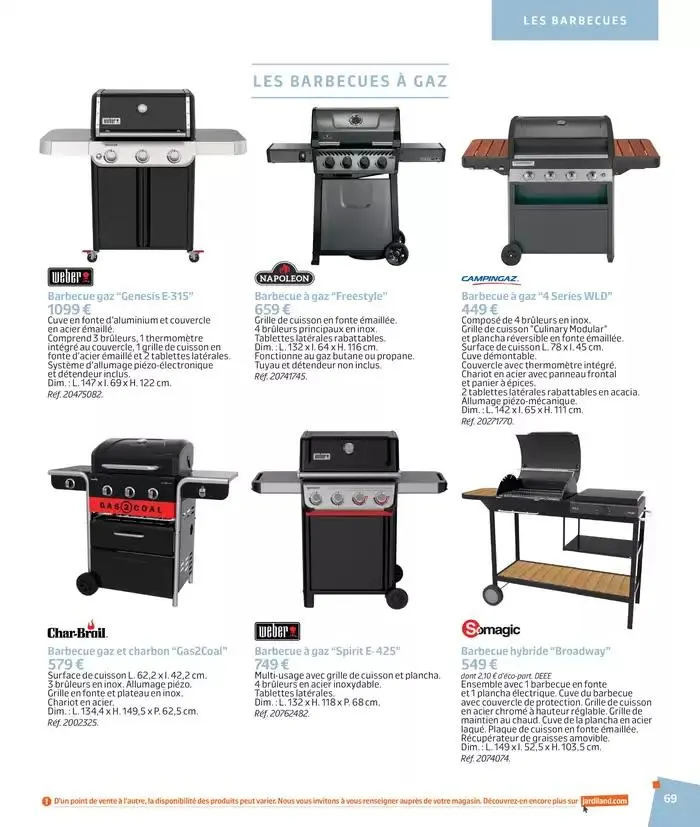 BARBEUC, SIESTE, PÉTANQUE PLACE À LA DÉTENTE du 27 février au 23 juin 2025 - Catalogue page 69