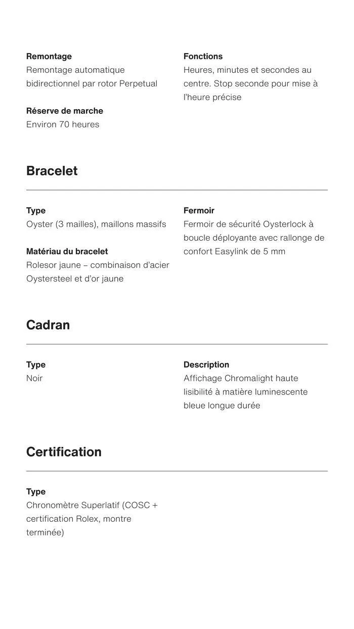 Rolex Explorer du 24 septembre au 23 septembre 2025 - Catalogue page 10