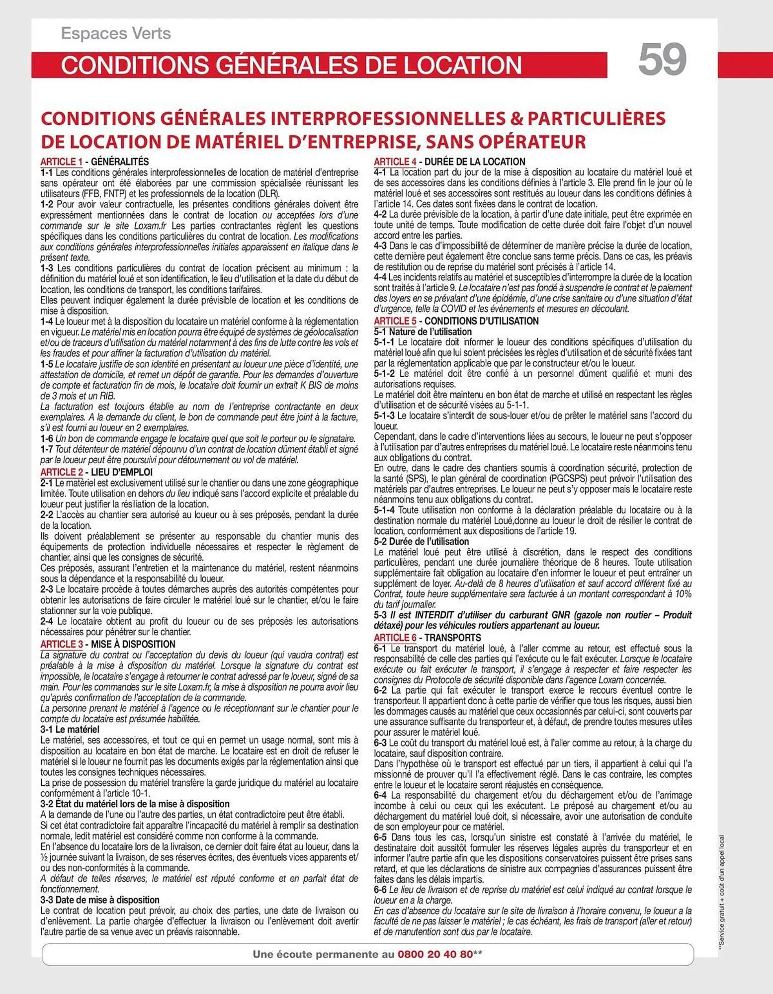 Catalogue Loxam du 9 avril au 31 décembre 2025 - Catalogue page 59