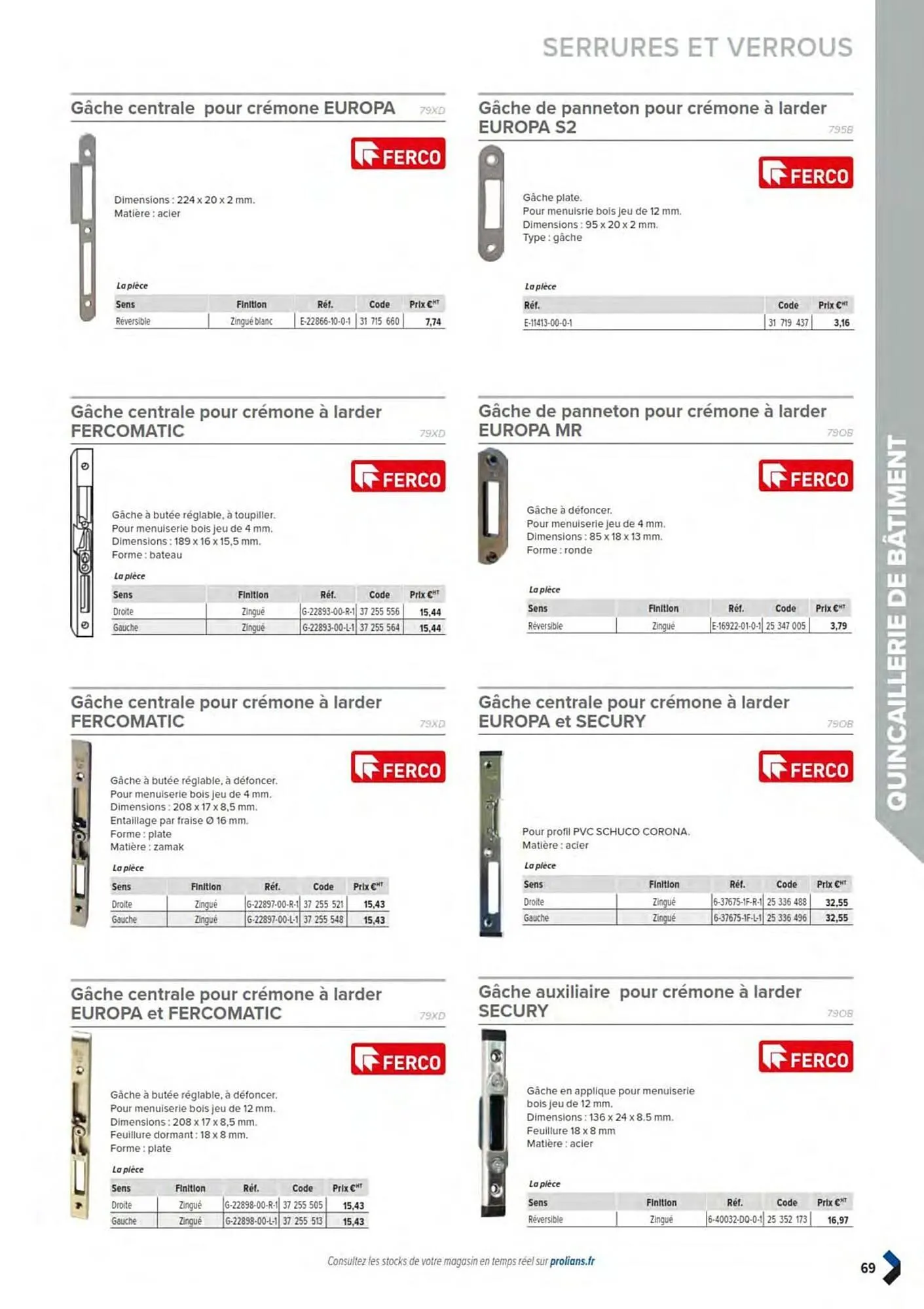 Catalogue Prolians du 11 mars au 31 décembre 2025 - Catalogue page 71