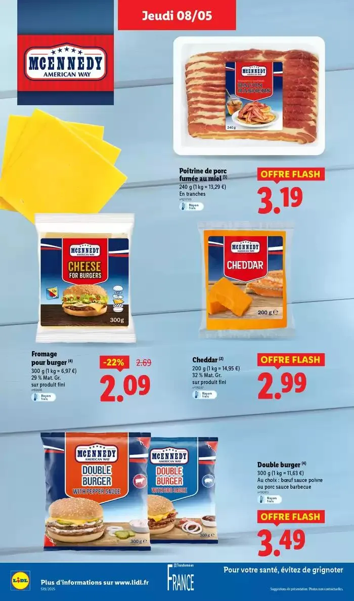 Profitez d'une baisse de prix dans les supermarchés Lidl sur vos produits du quotidien ! du 8 mai au 14 mai 2025 - Catalogue page 24