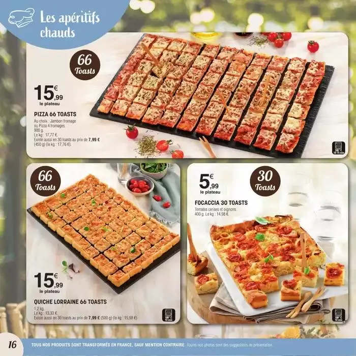 CARTE TRAITEUR PERMANENTE du 3 avril au 30 mars 2026 - Catalogue page 16