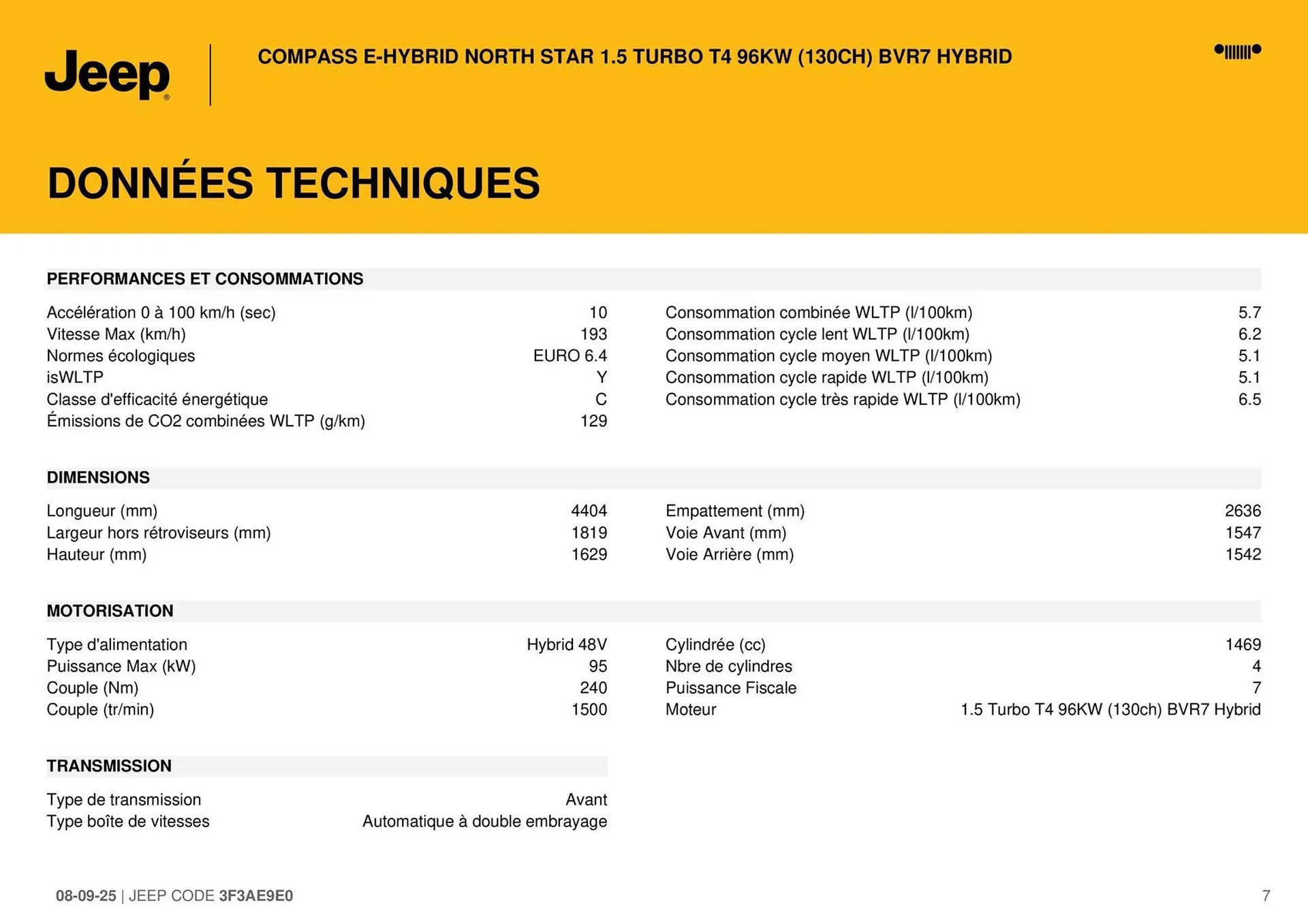 Catalogue Jeep du 9 septembre au 9 septembre 2026 - Catalogue page 7
