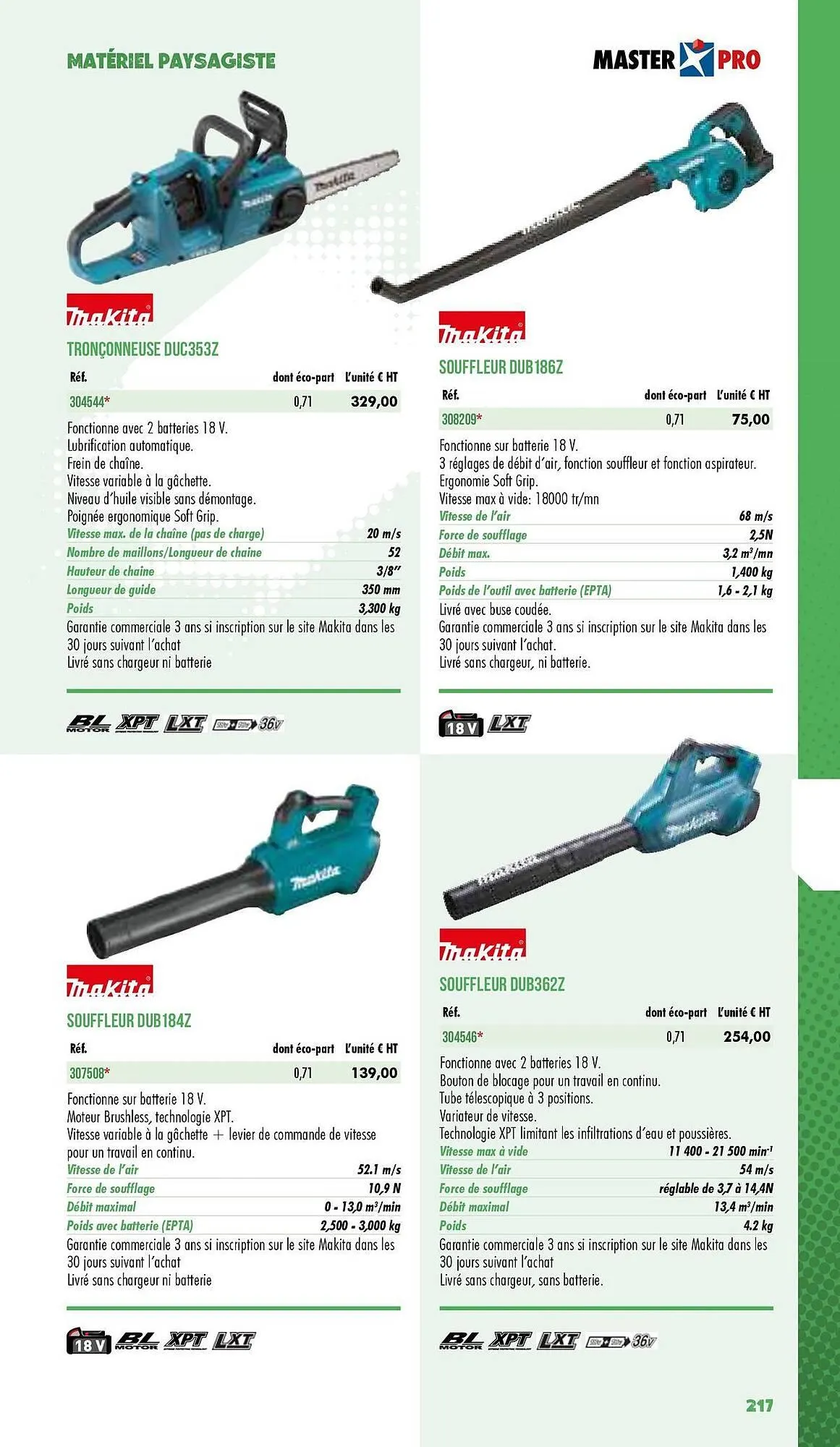 Catalogue Master Pro du 3 janvier au 31 décembre 2025 - Catalogue page 219