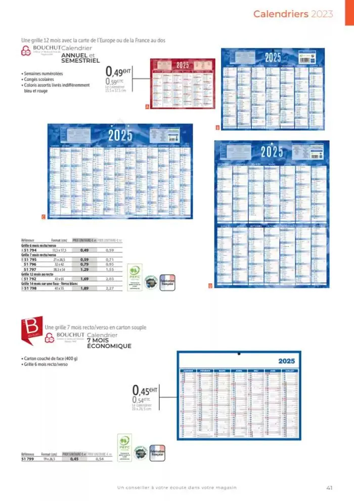 Catalogue agendas de bureau 2024-2025 du 8 octobre au 31 décembre 2025 - Catalogue page 35