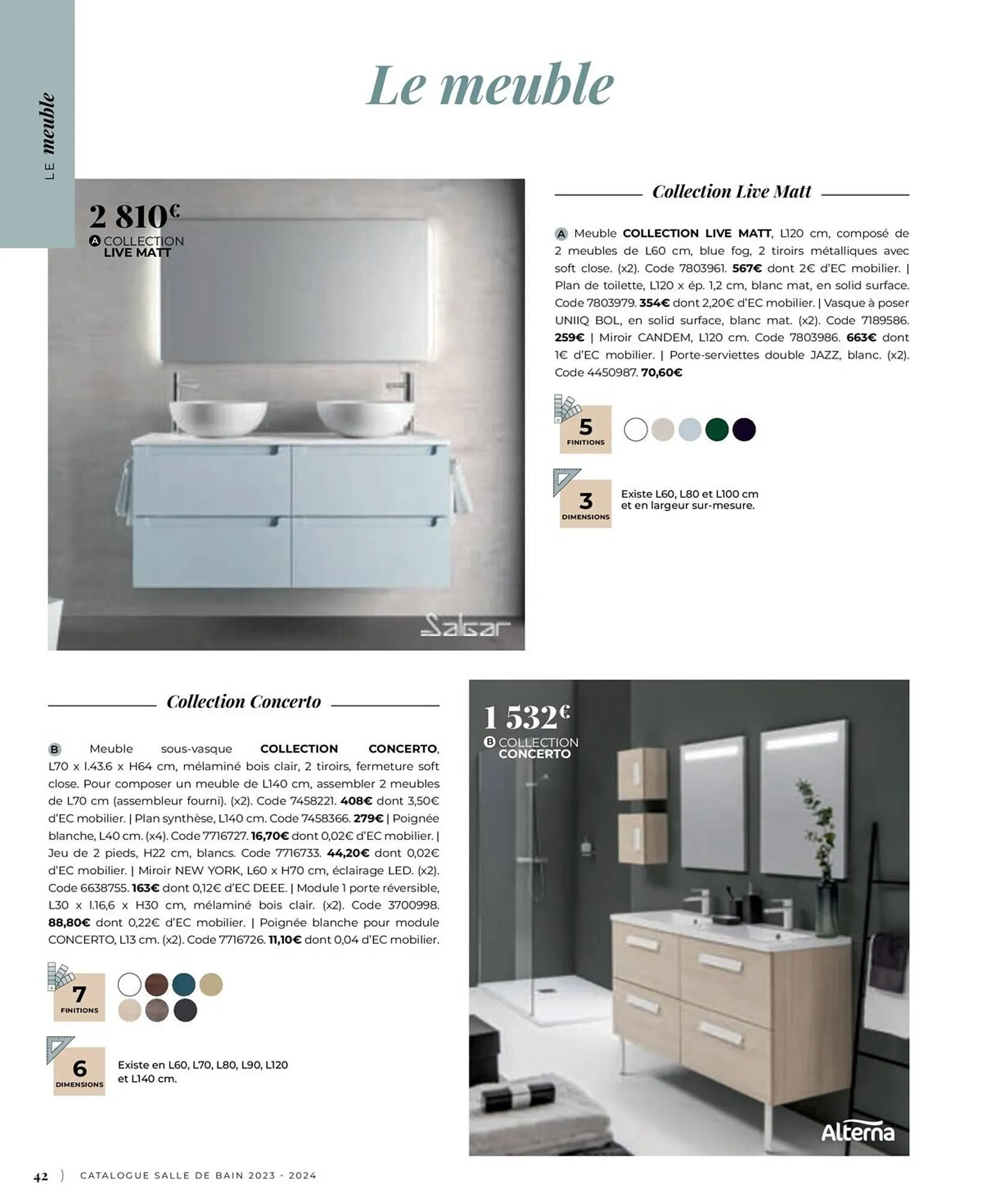 Catalogue Cedeo du 6 juillet au 31 décembre 2023 - Catalogue page 42