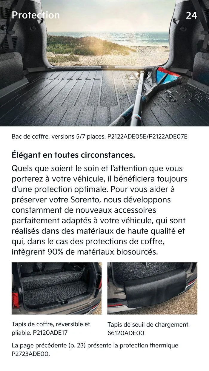 KIA Sorento Hybride - Accessoires du 13 juin au 4 juin 2025 - Catalogue page 24