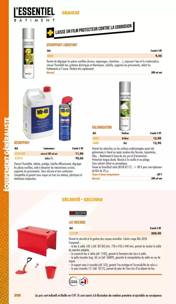 Essentiel Batiment 2025 du 3 janvier au 31 décembre 2025 - Catalogue page 310