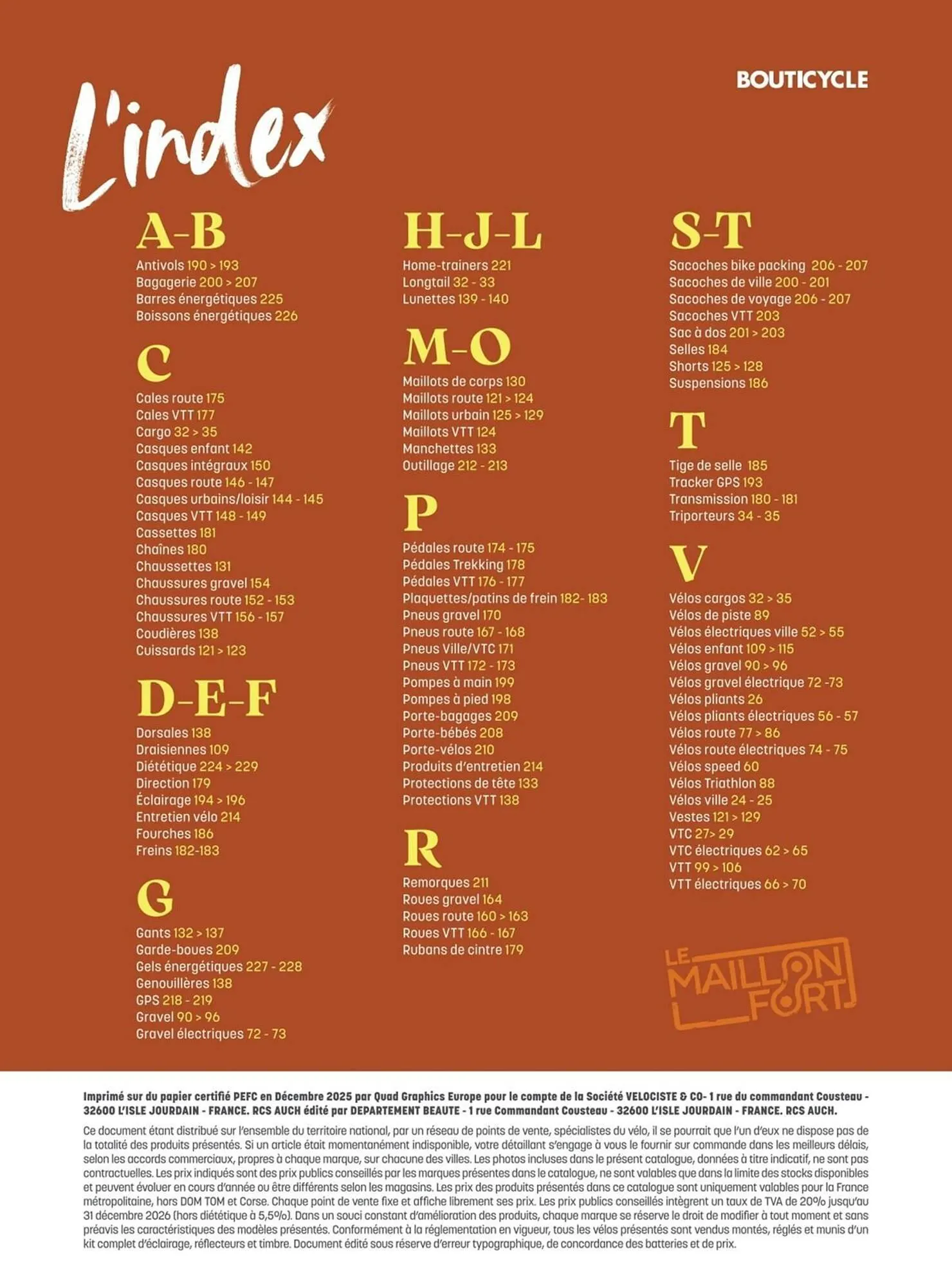 Catalogue Bouticycle du 27 janvier au 31 décembre 2026 - Catalogue page 242