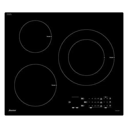 SAUTER Table induction SPI4361B 3 foyers Noir