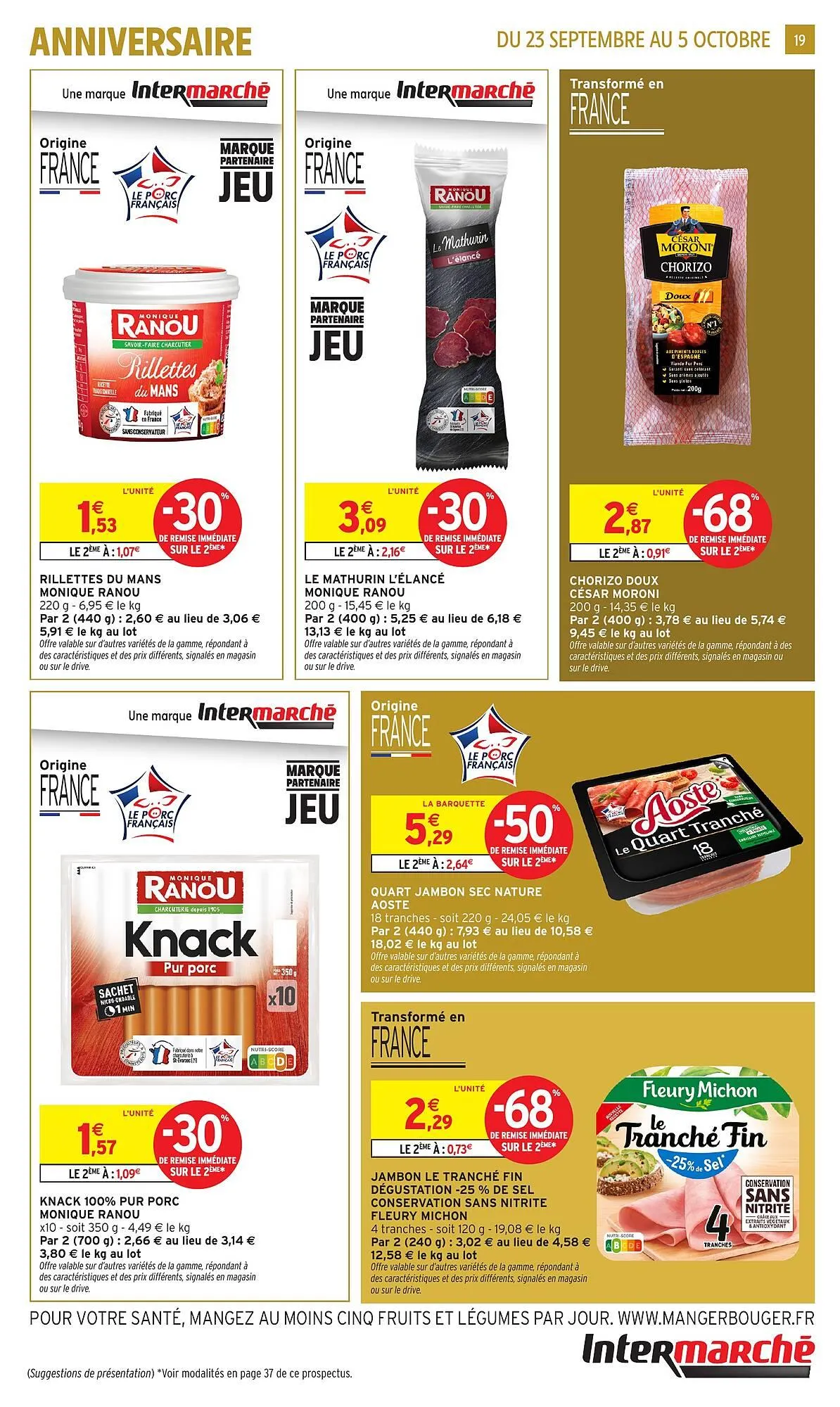 Catalogue Intermarché du 23 septembre au 5 octobre 2025 - Catalogue page 19