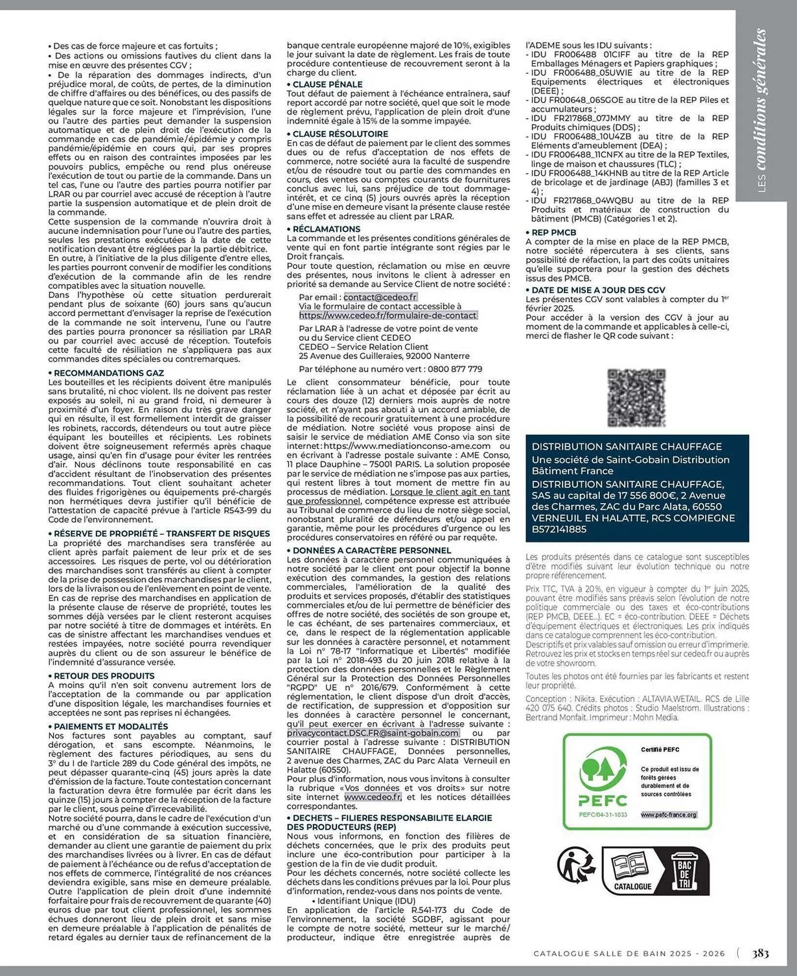 Catalogue Cedeo du 3 juin au 31 décembre 2025 - Catalogue page 383