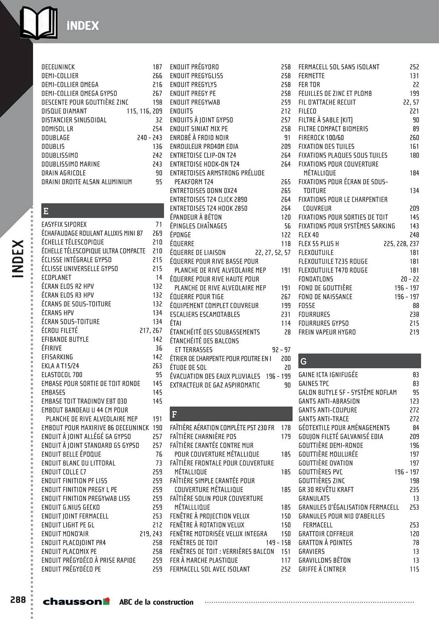 Catalogue Chausson Matériaux du 2 mai au 31 décembre 2025 - Catalogue page 290