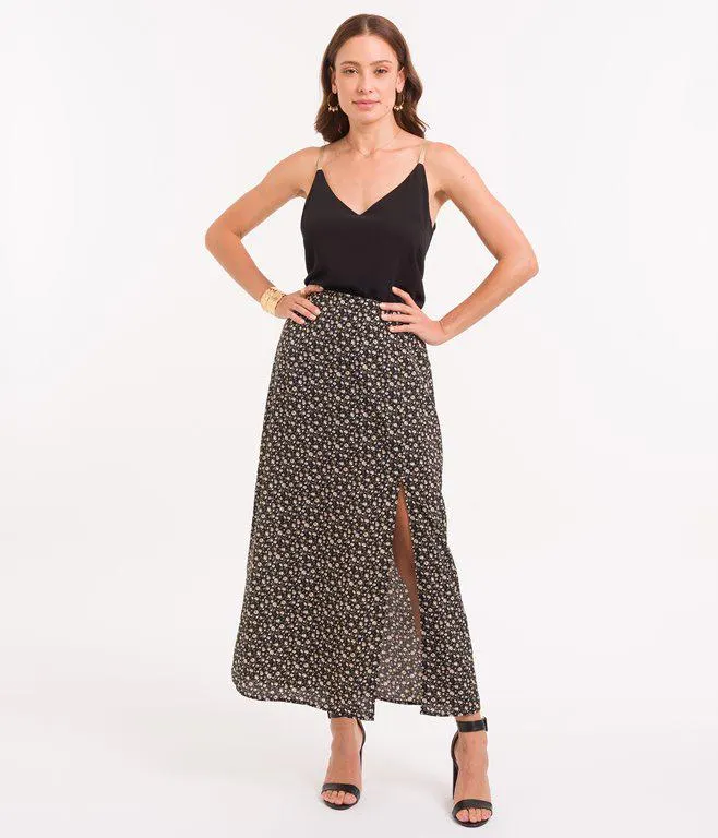 Débardeur à bretelles dorées