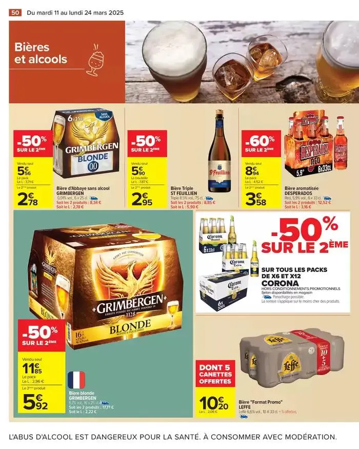 LES JOURS MEILLEURS AVEC LES PRODUITS CARREFOUR du 11 mars au 24 mars 2025 - Catalogue page 52