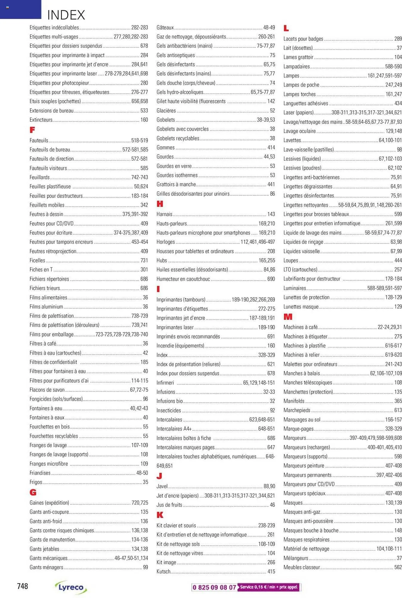 Catalogue Lyreco du 15 mai au 31 décembre 2023 - Catalogue page 748