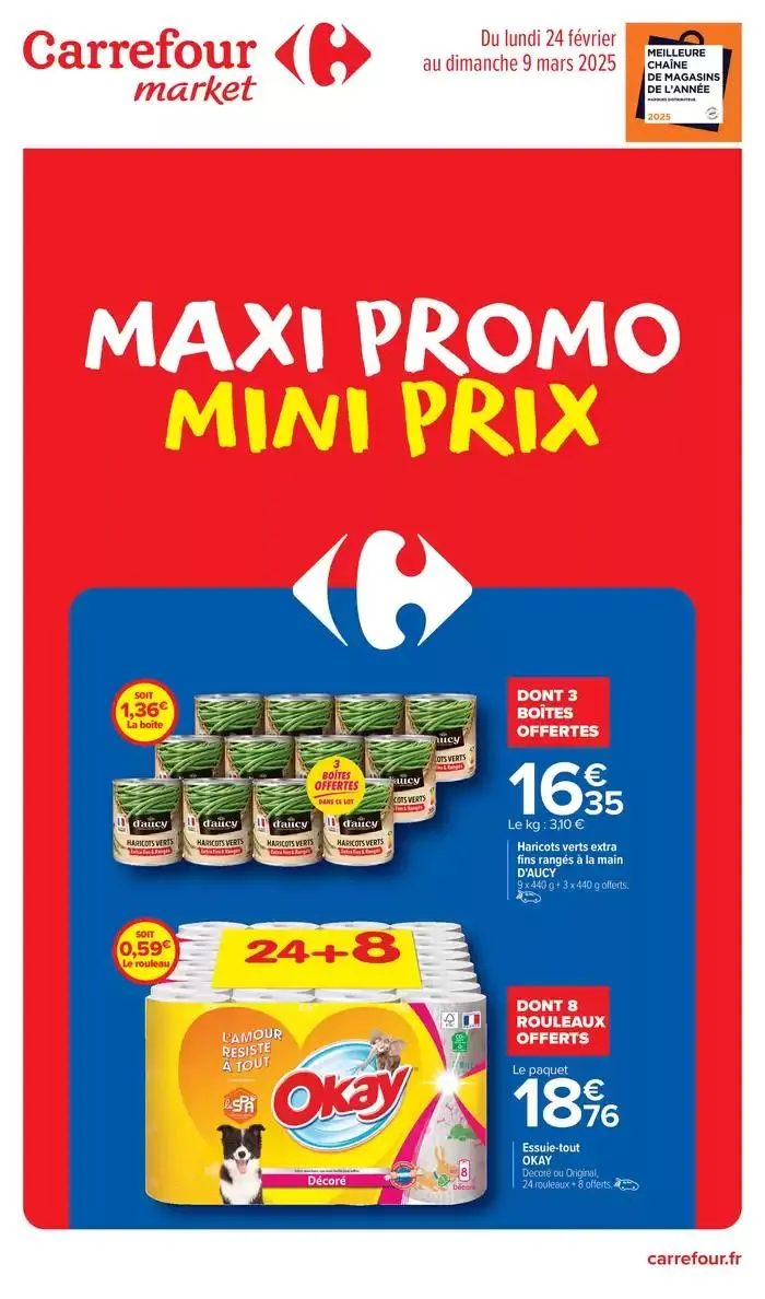 MAXI PROMO MINI PRIX du 24 février au 9 mars 2025 - Catalogue page 1