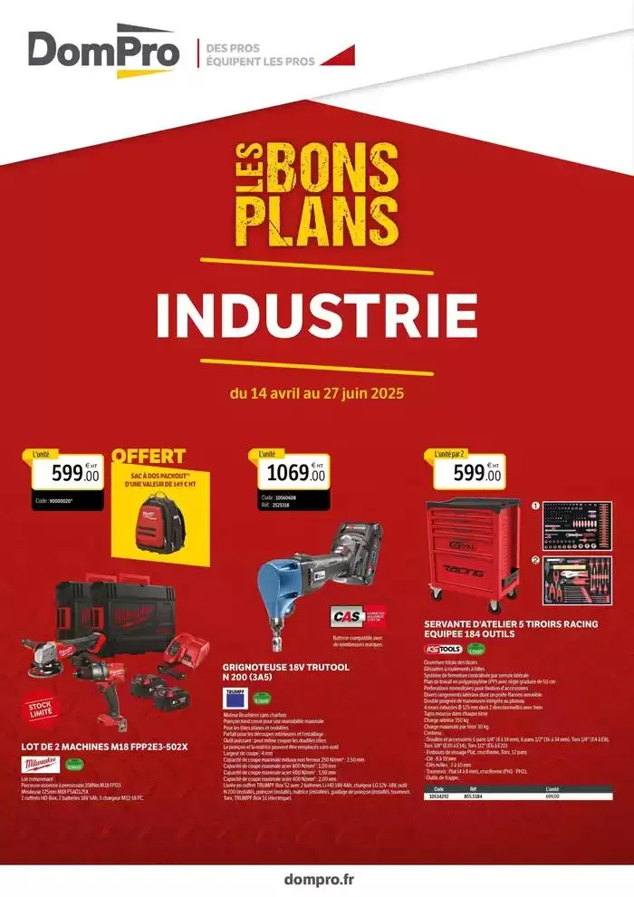 Bons plans industrie - 1