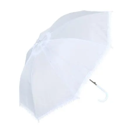Ombrelle blanche imitation dentelle