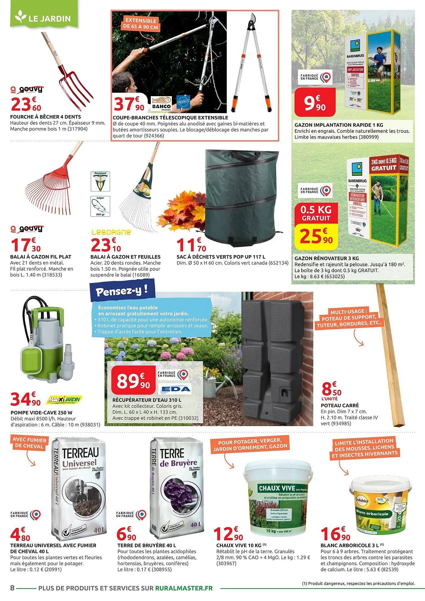 Catalogue Rural Master du 27 octobre au 15 novembre 2025 - Catalogue page 8