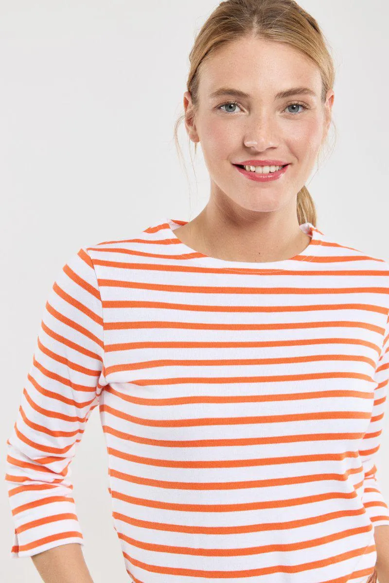 Marinière manches 3/4 - coton rustique