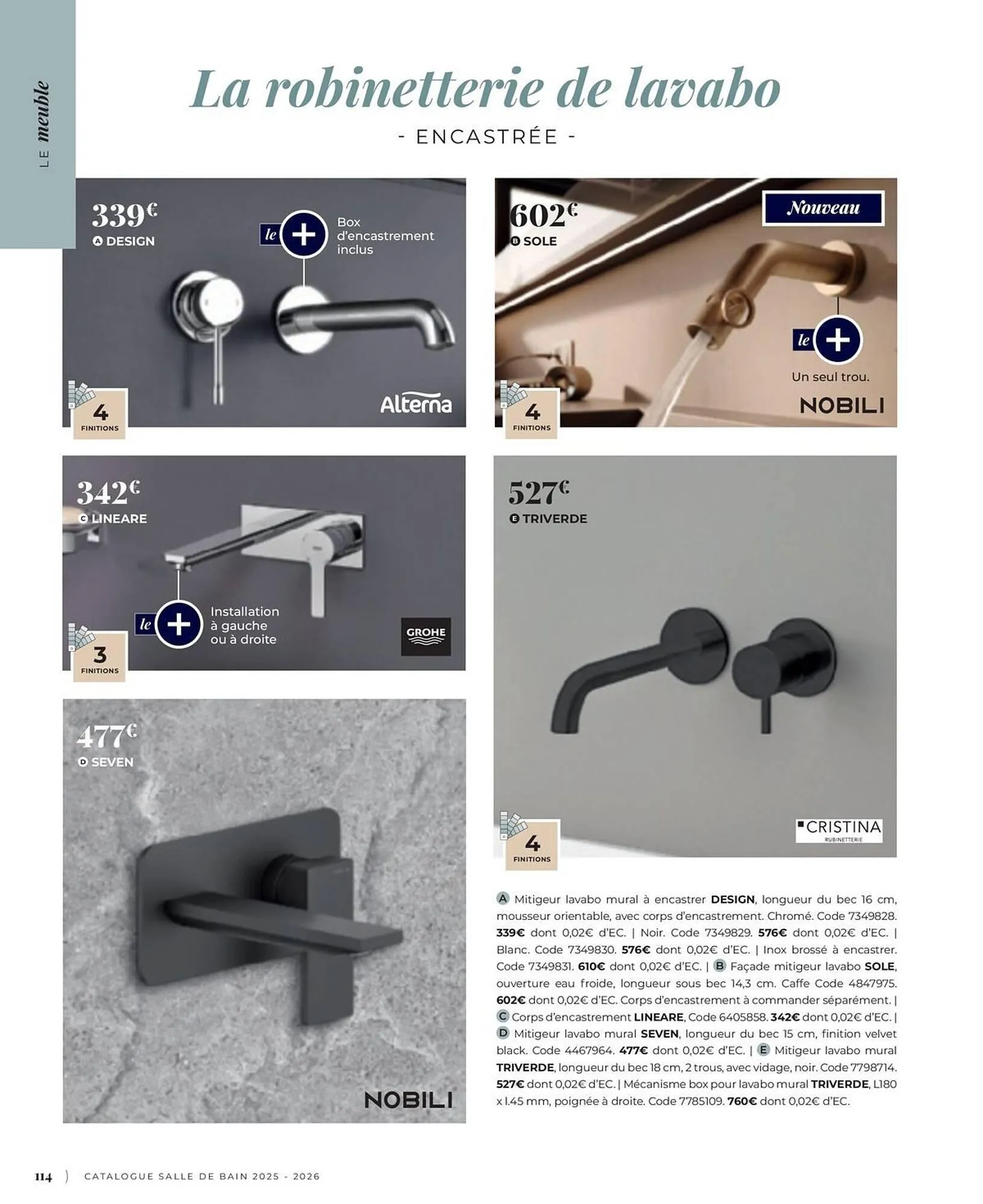 Catalogue Cedeo du 3 juin au 31 décembre 2025 - Catalogue page 114