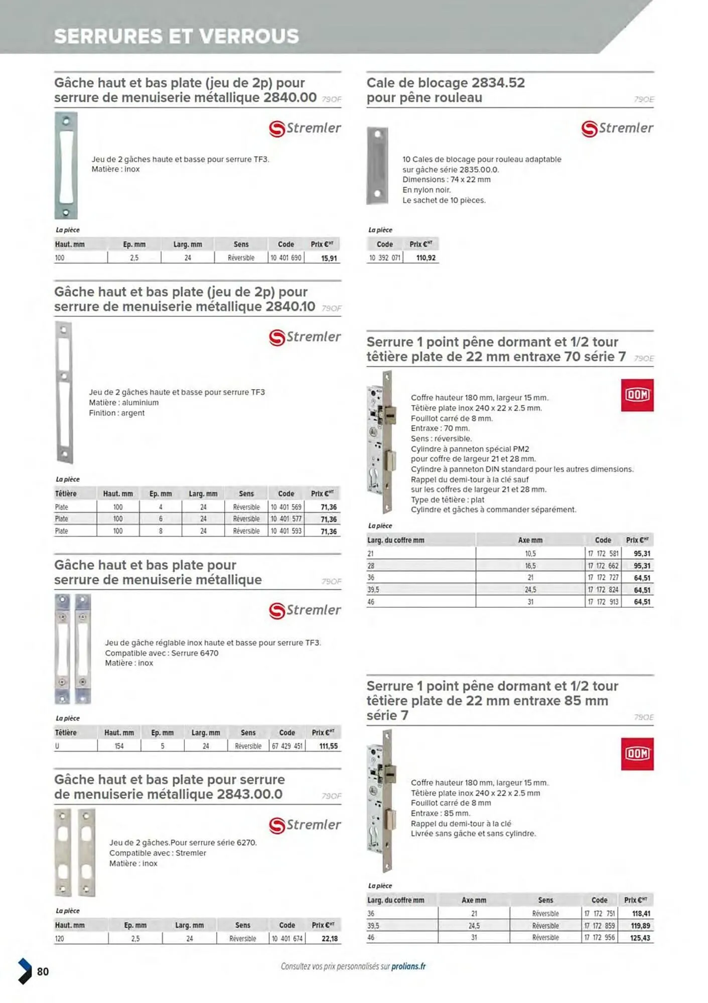 Catalogue Prolians du 11 mars au 31 décembre 2025 - Catalogue page 82