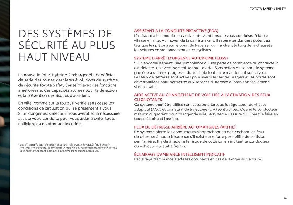 Toyota Prius Hybride Rechargeable du 18 juin au 18 juin 2025 - Catalogue page 23