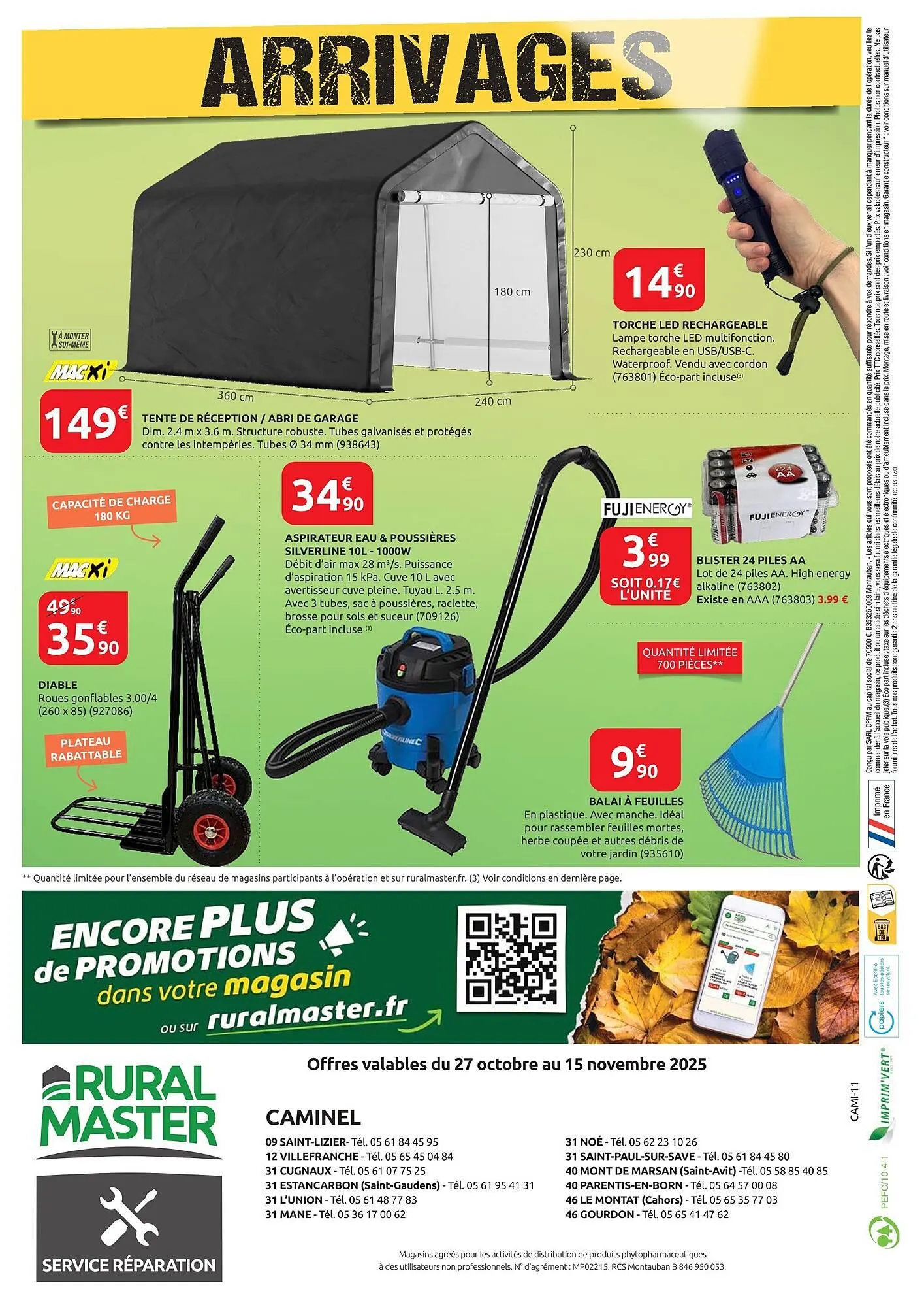 Catalogue Rural Master du 27 octobre au 15 novembre 2025 - Catalogue page 16