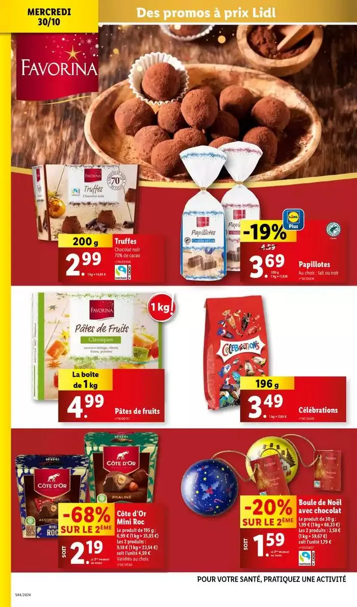 Bénéficiez de promotions sur une sélection de produits, incluant viande, fruit et fromage du 30 octobre au 5 novembre 2024 - Catalogue page 30