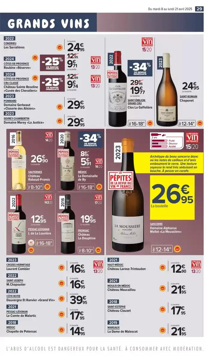FOIRE AUX VINS DE PRINTEMPS du 8 avril au 21 avril 2025 - Catalogue page 31