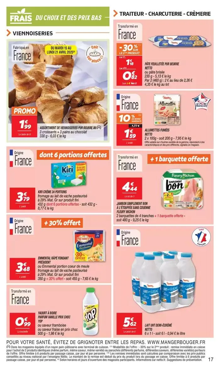 SEMAINE PROCHAINE : SPÉCIAL PÂQUES du 15 avril au 21 avril 2025 - Catalogue page 17