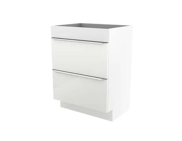 Meuble sous vasque à poser blanc Idalie L. 60 x H. 82 x P. 45 cm - Cooke and Lewis