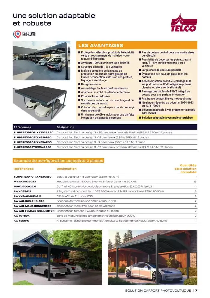 Les Essentiels du Carport Photovoltaïque 2025 du 4 février au 31 décembre 2025 - Catalogue page 7