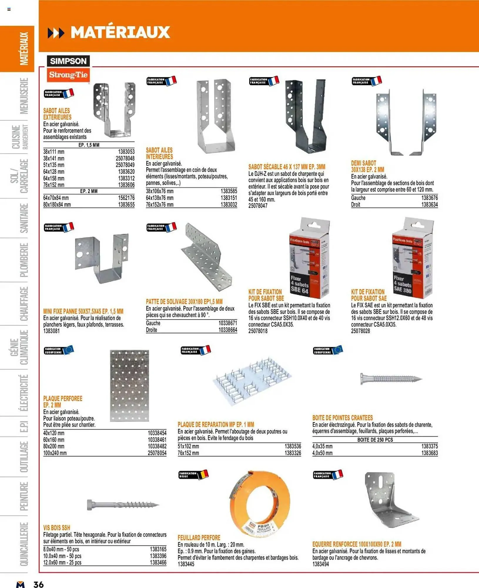 Catalogue Bricoman du 19 mars au 31 décembre 2025 - Catalogue page 36